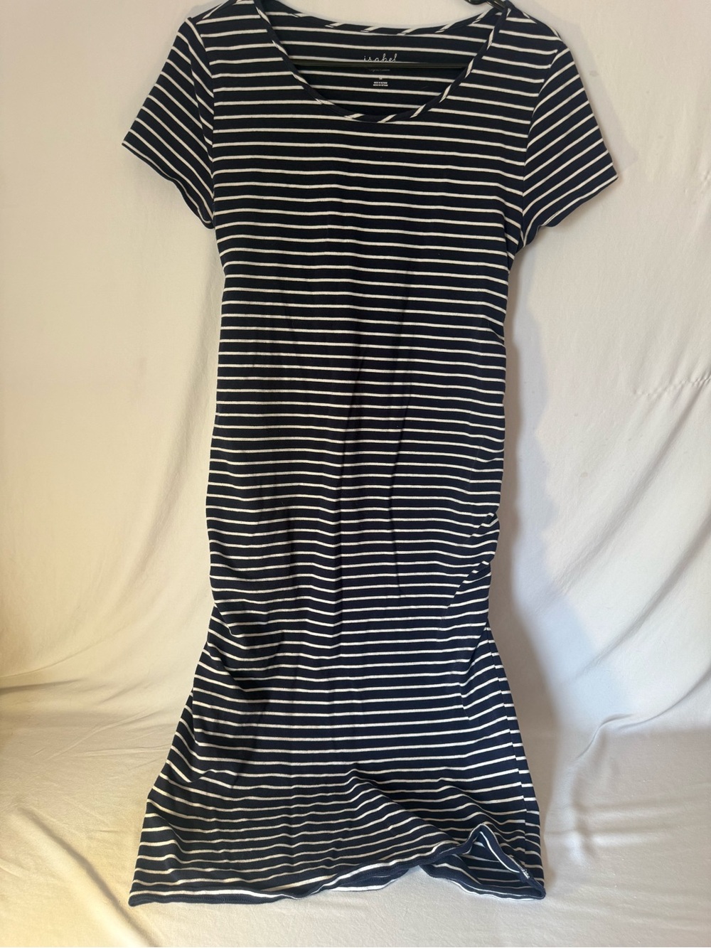 Isabel Maternity by Ingrid & Isabel Black & White Striped Maxi Dress